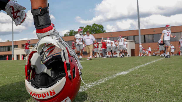 Alabama football practice